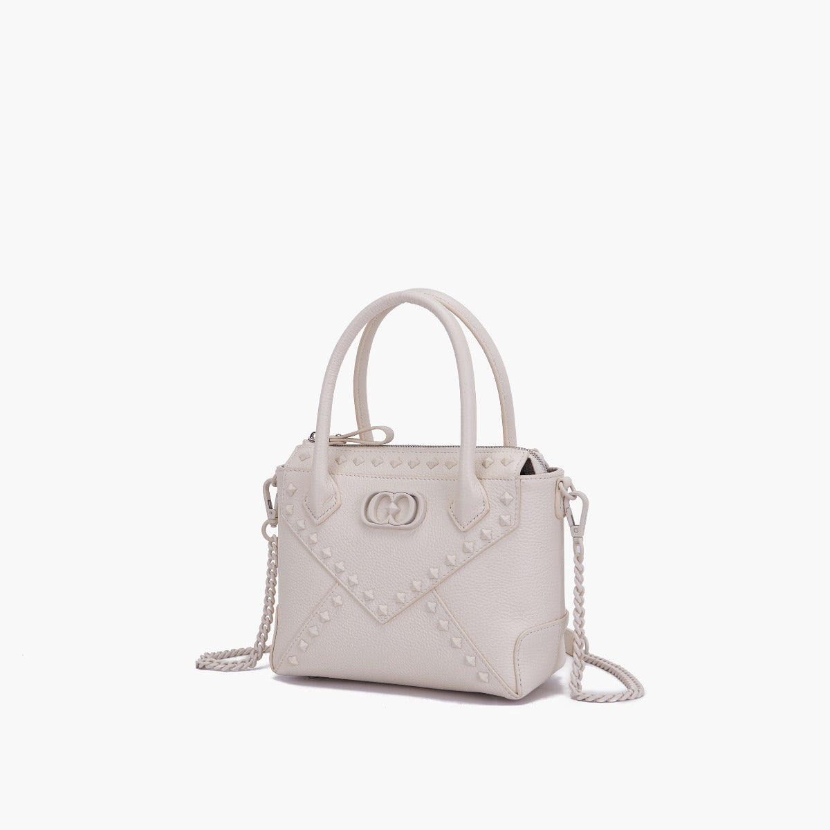 MINI BORSA A MANO FRIVOLOUS IVORY - Immagine 3