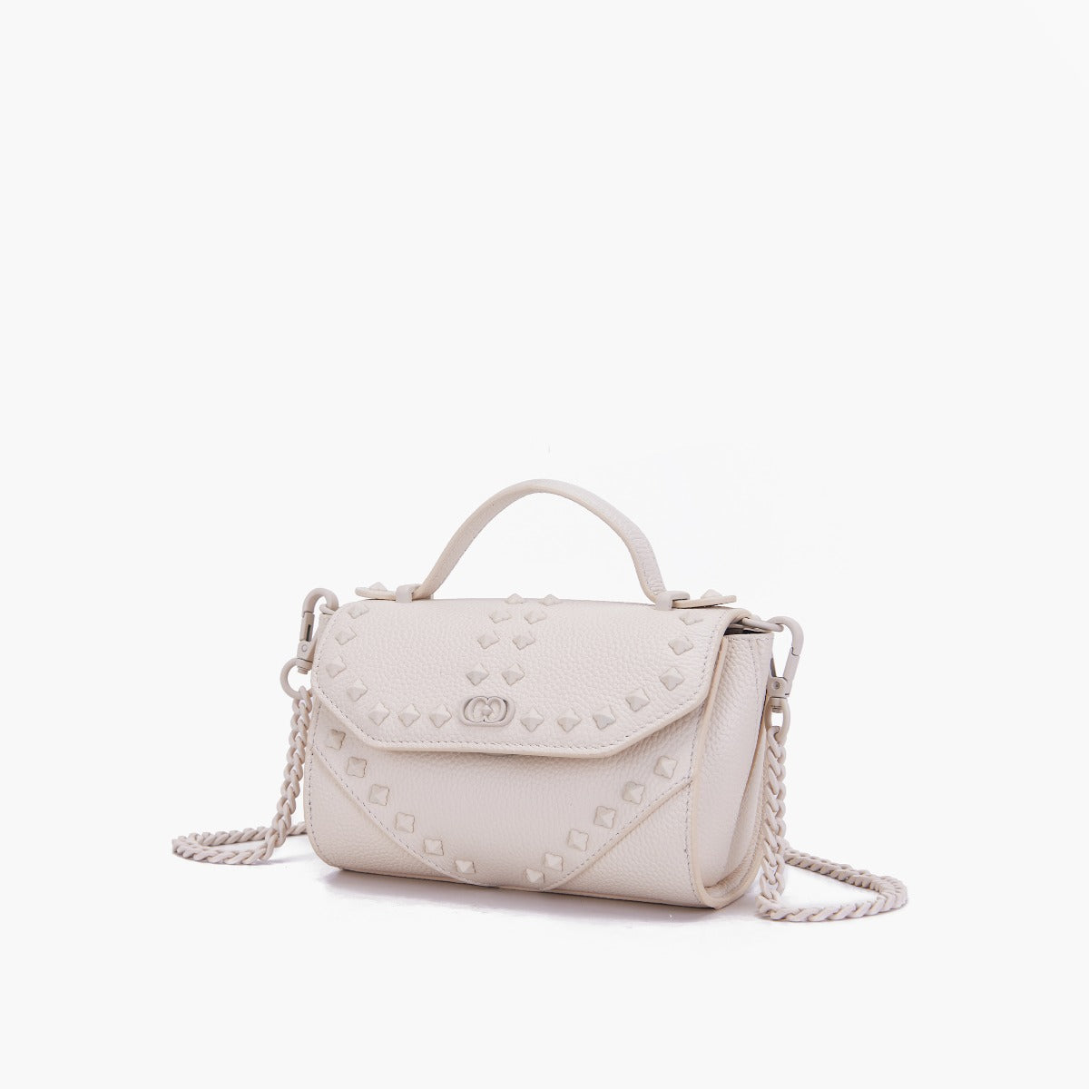 MINI BORSA A MANO FRIVOLOUS IVORY - Immagine 3