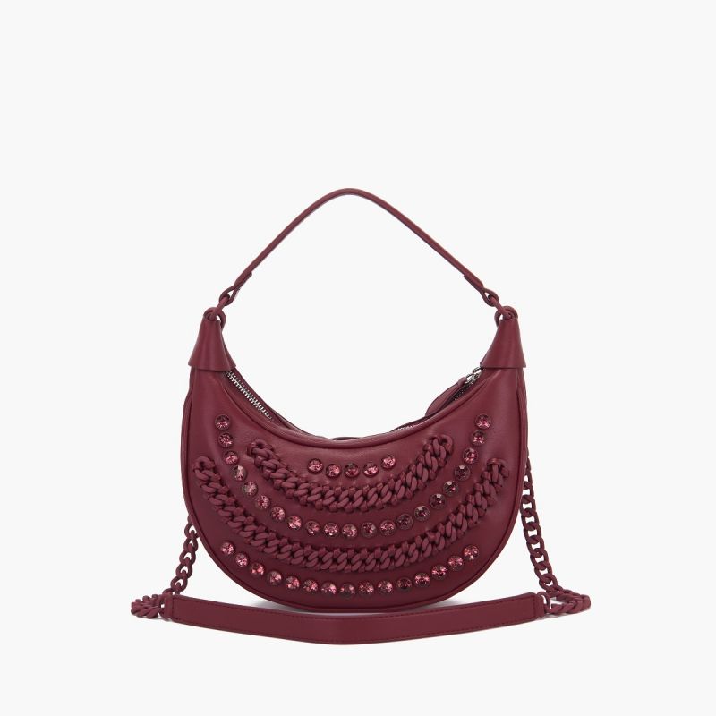 BORSA A SPALLA ANDROMEDA BURGUNDY - Immagine 5