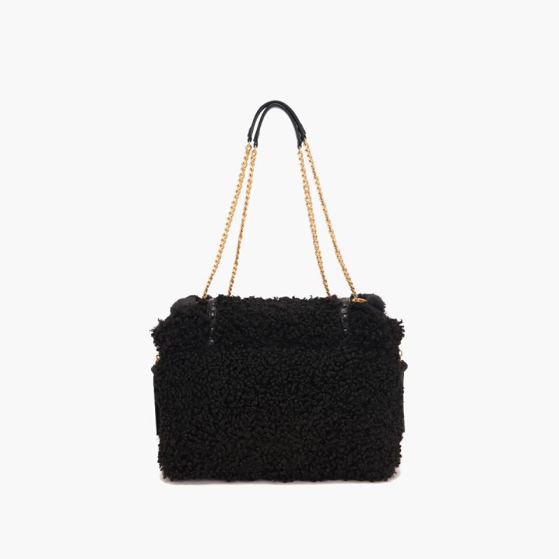 BORSA A SPALLA SPACE SHEEP BLACK - Immagine 4