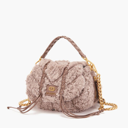 BORSA A MANO SPACE SHEEP TAUPE - Immagine 3