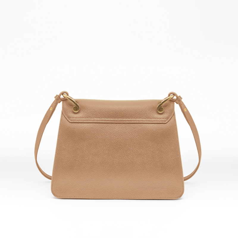 BORSA A SPALLA DRILLED BEIGE - Immagine 4