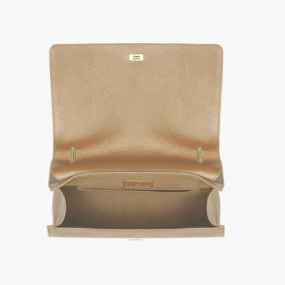 BORSA A SPALLA DRILLED BEIGE - Immagine 5