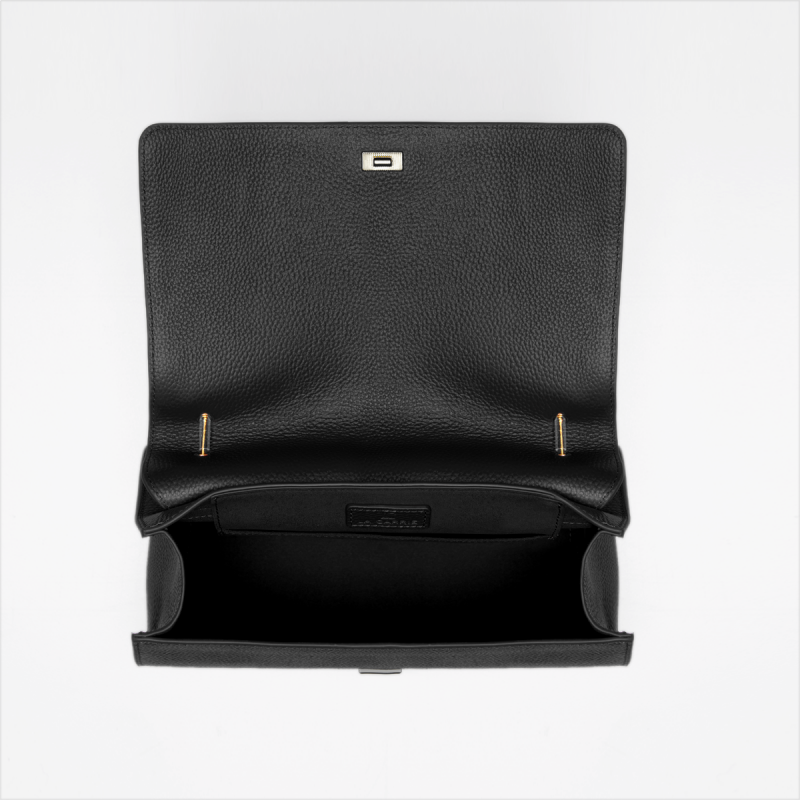 BORSA A SPALLA DRILLED BLACK - Immagine 5