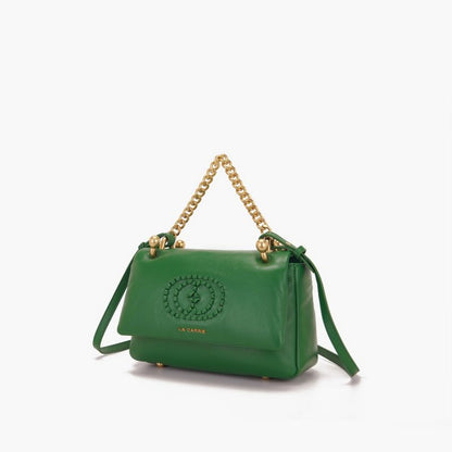 BORSA A MANO WOVEN GREEN - Immagine 3