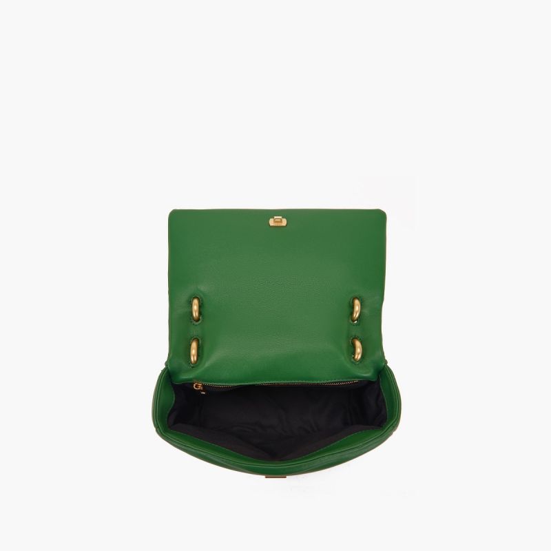 BORSA A MANO WOVEN GREEN - Immagine 6