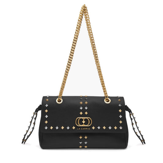 BORSA A SPALLA FRIVOLOUS BLACK - Immagine 2