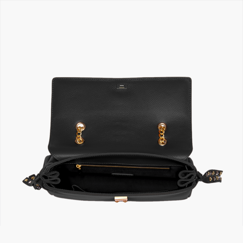 BORSA A SPALLA FRIVOLOUS BLACK - Immagine 5