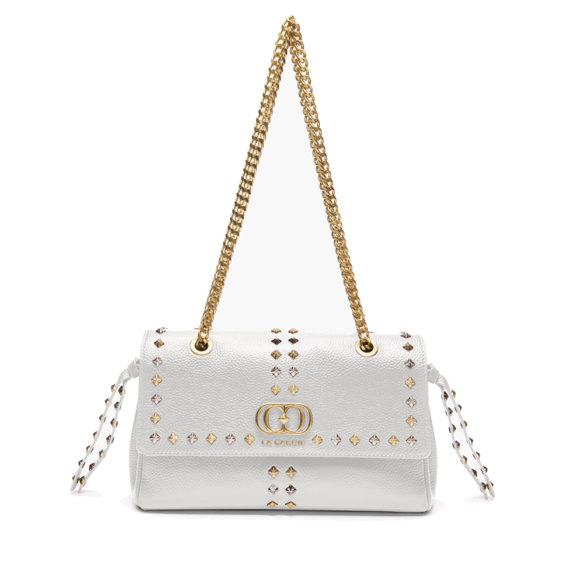 BORSA A SPALLA FRIVOLOUS IVORY - Immagine 2