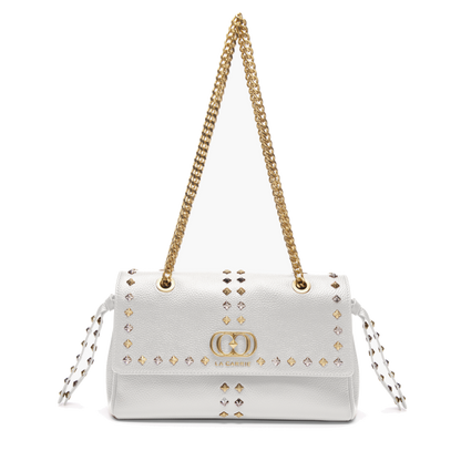 BORSA A SPALLA FRIVOLOUS IVORY - Immagine 2