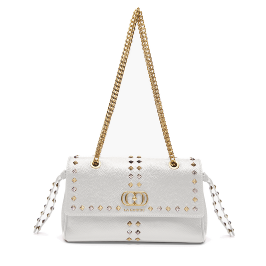 BORSA A SPALLA FRIVOLOUS IVORY - Immagine 2