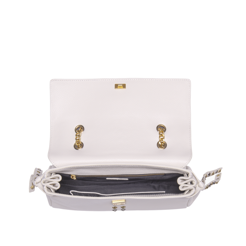 BORSA A SPALLA FRIVOLOUS IVORY - Immagine 5