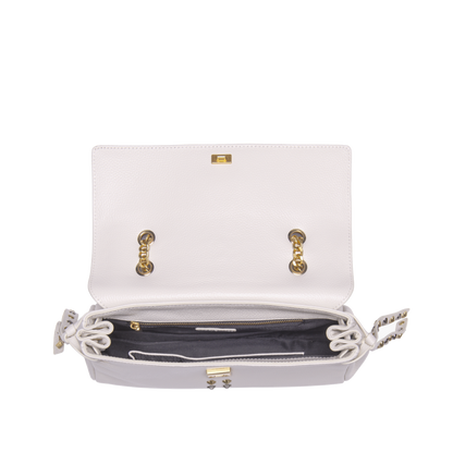 BORSA A SPALLA FRIVOLOUS IVORY - Immagine 5