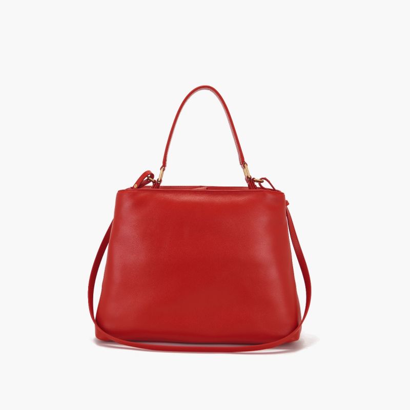 BORSA SHOPPING DRILLED RED - Immagine 4