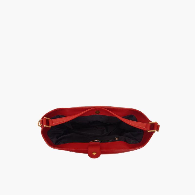 BORSA SHOPPING WOVEN RED - Immagine 6