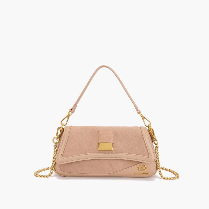 BORSA A MANO IRREGULAR BEIGE - Immagine 2