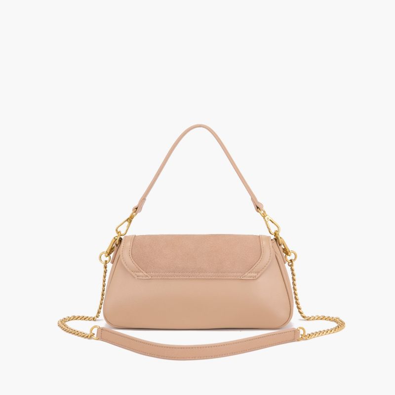 BORSA A MANO IRREGULAR BEIGE - Immagine 4