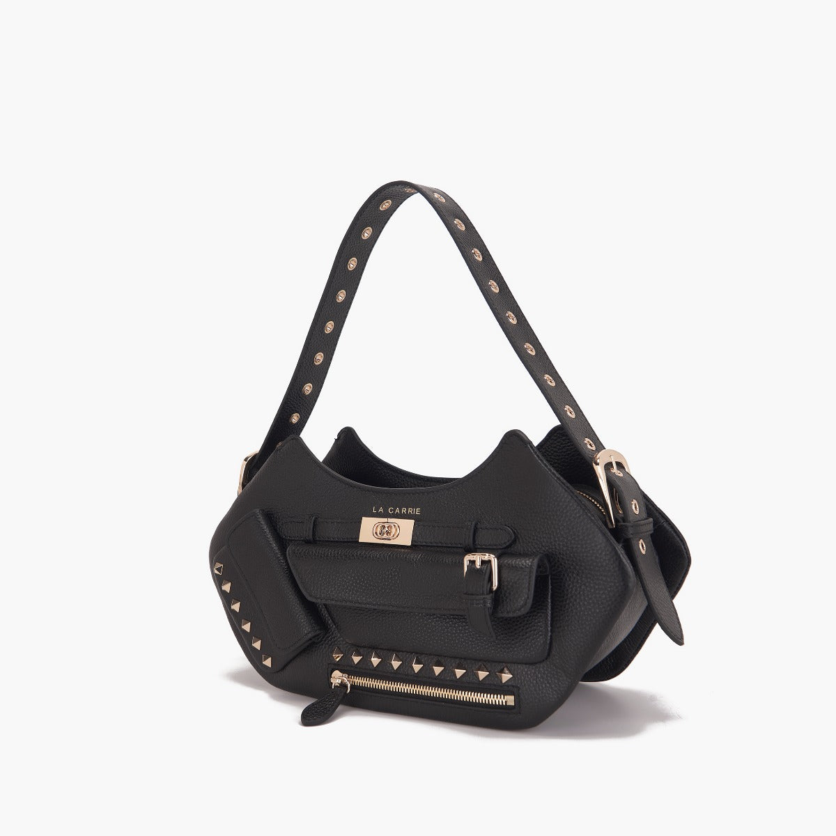 BORSA A SPALLA ROCK BLACK - Immagine 3