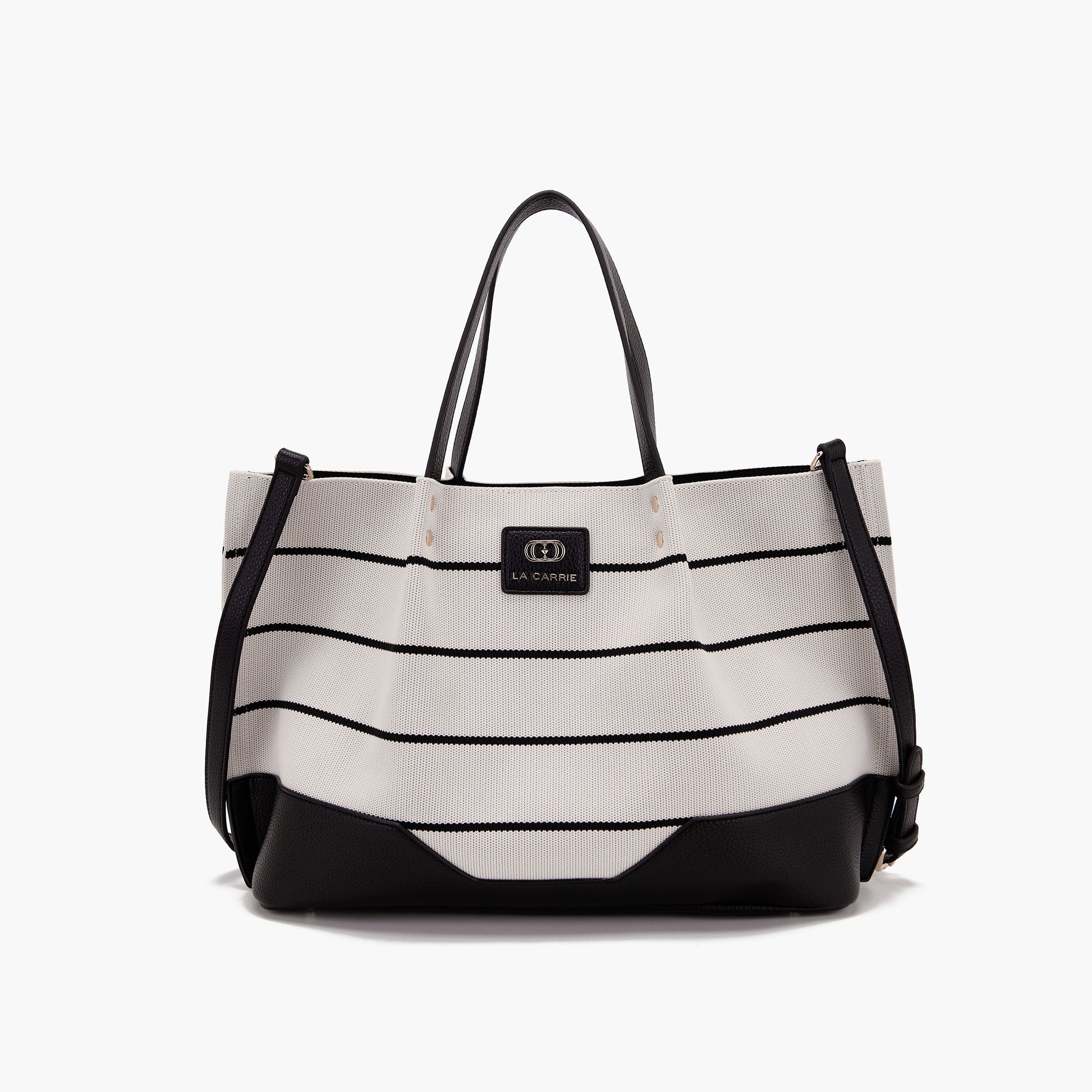 Borsa Shopping Stripes Black