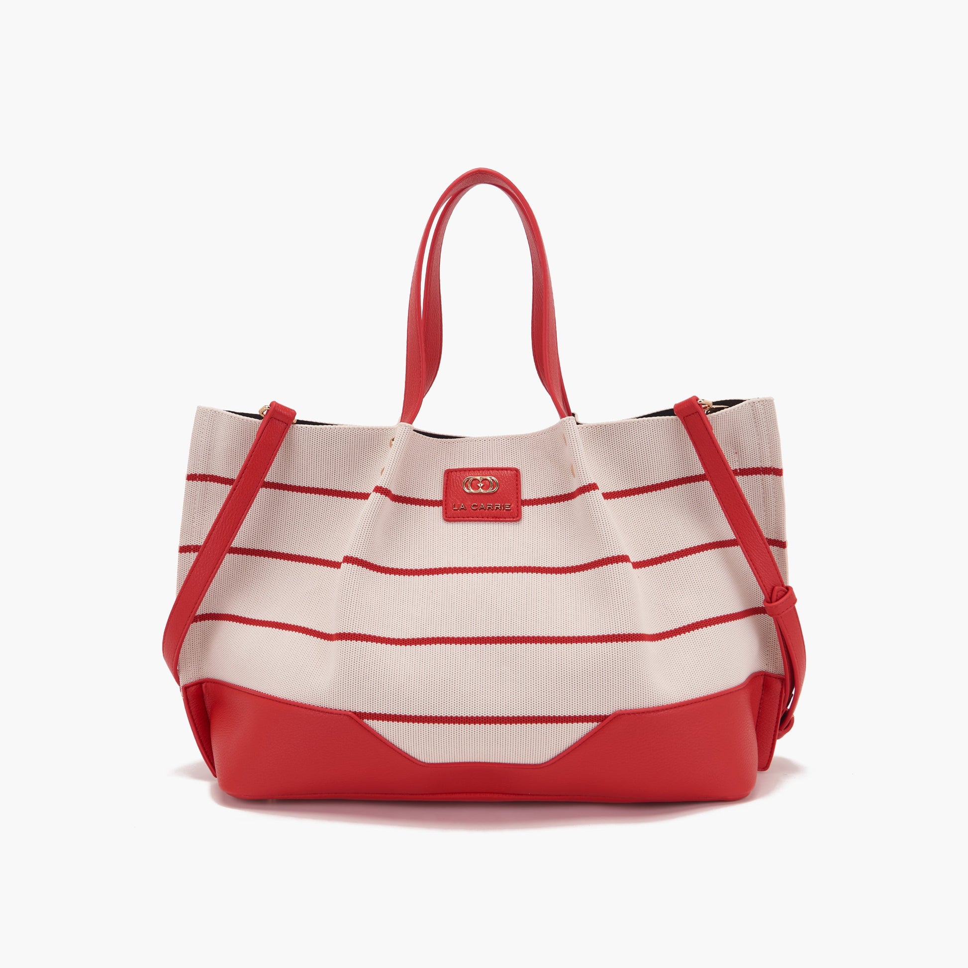 Borsa Shopping Stripes Red