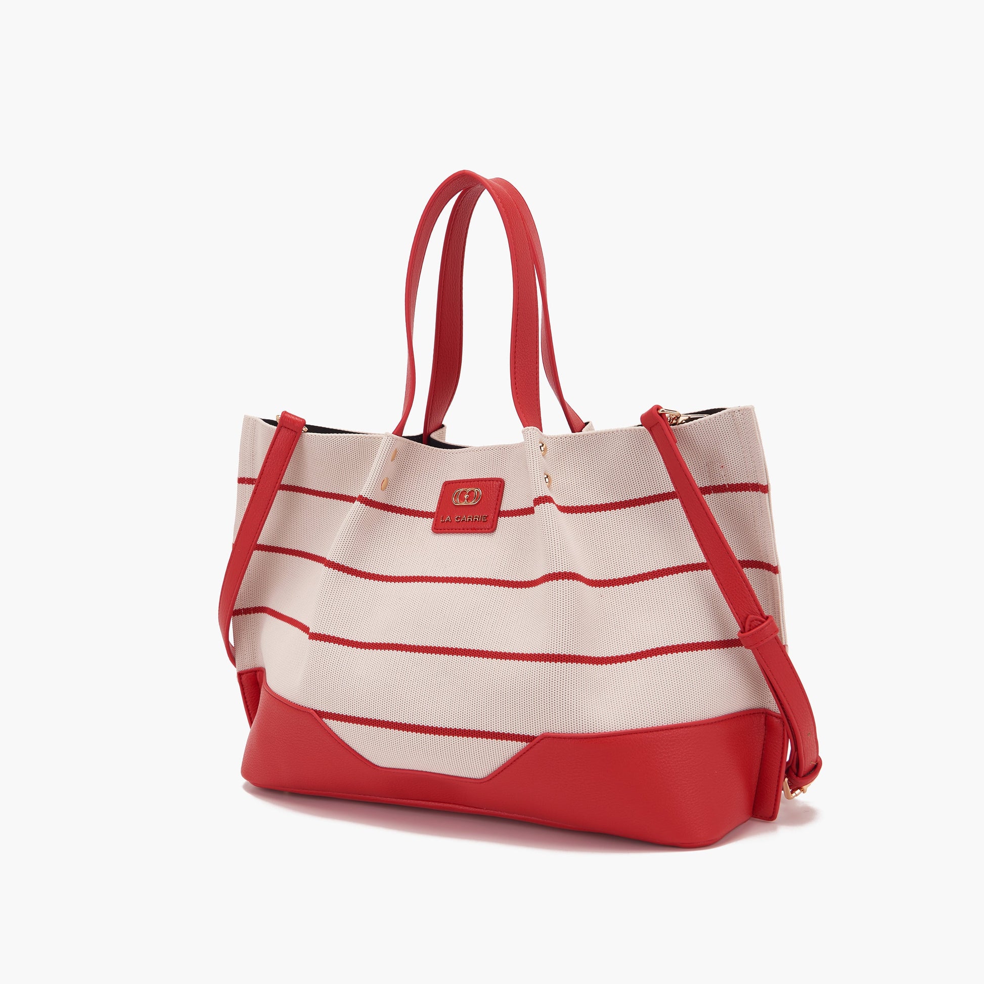 Borsa Shopping Stripes Red - Immagine 2