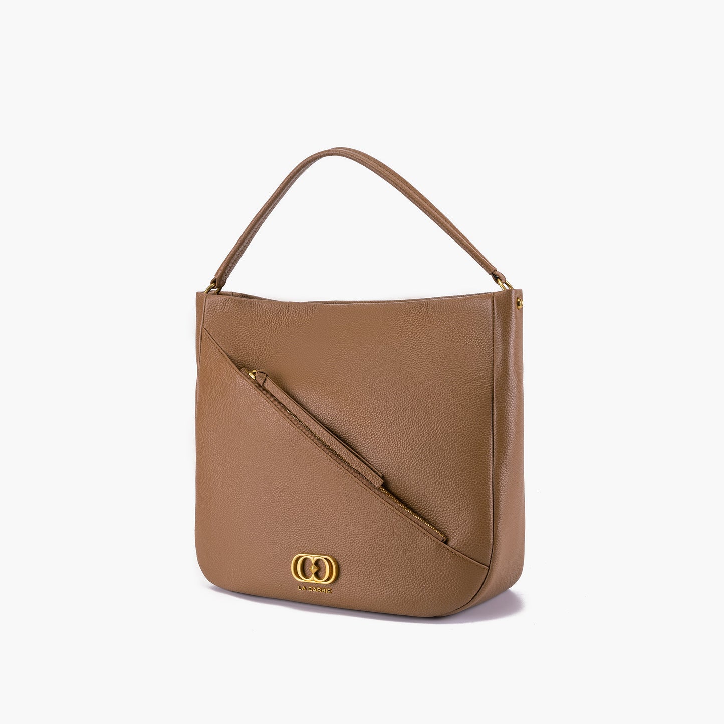 Borsa a spalla Zipper Brown - Immagine 2