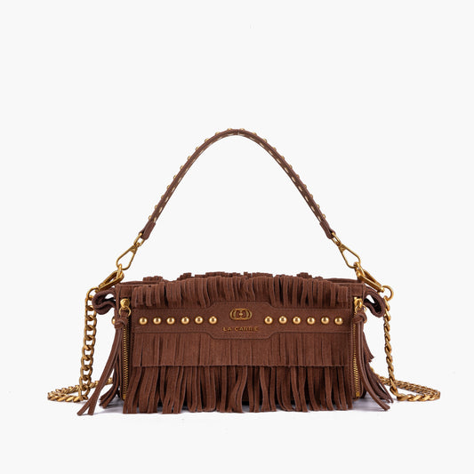 Borsa a spalla Etnic Cuoio