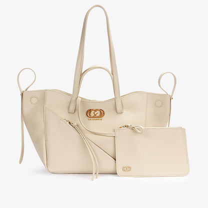 Borsa Shopping Zippe Ivory