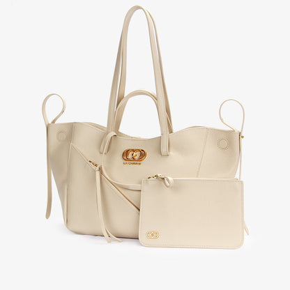 Borsa Shopping Zippe Ivory - Immagine 2