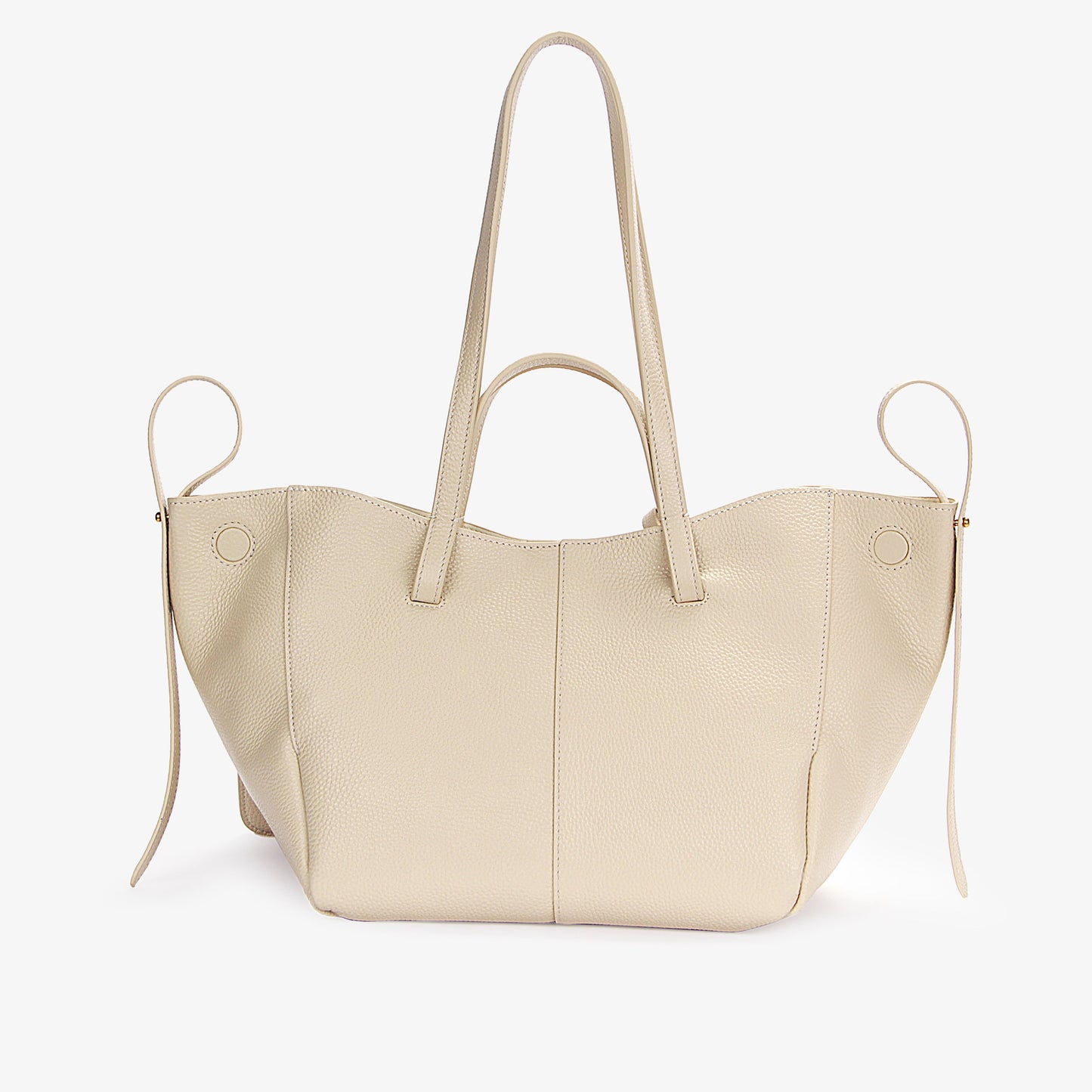 Borsa Shopping Zippe Ivory - Immagine 3