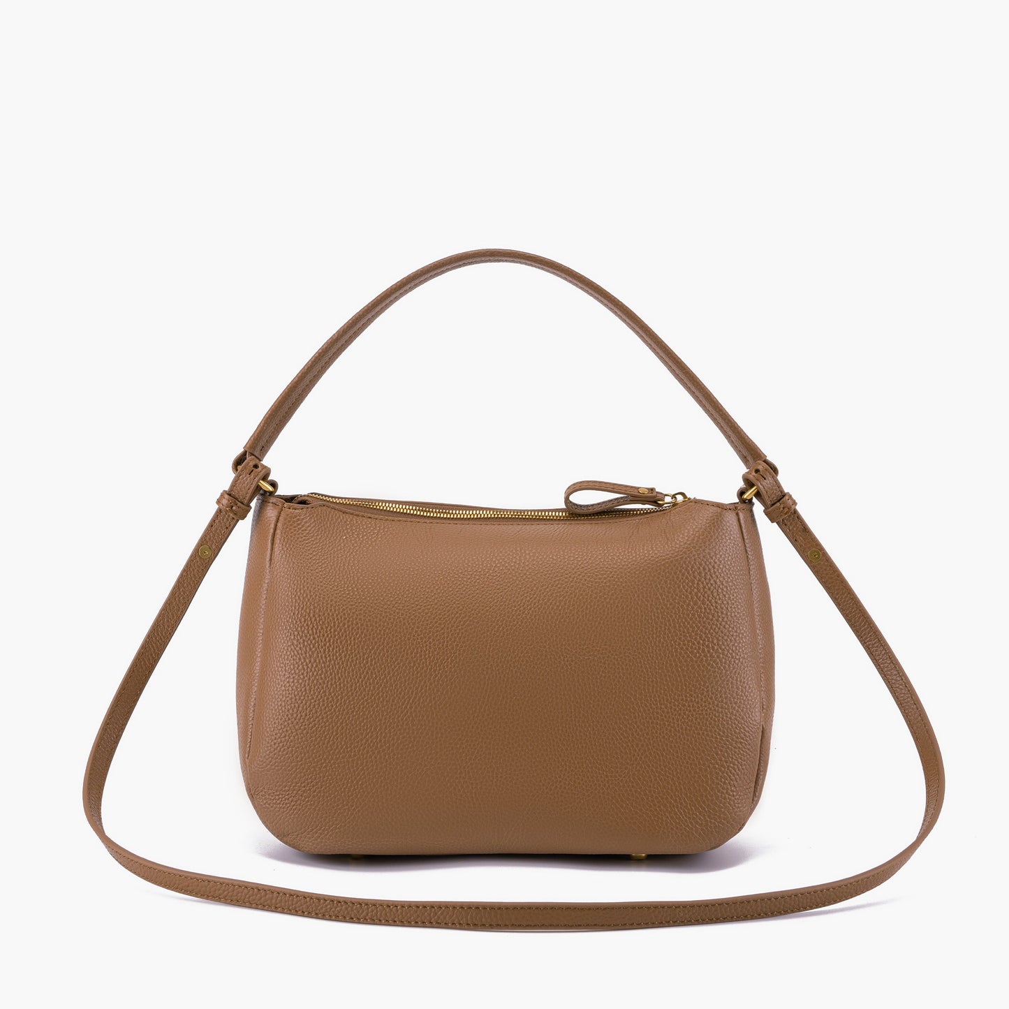 Borsa a spalla Zipper Brown - Immagine 3