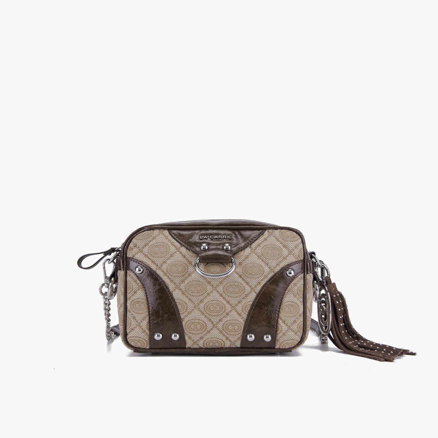 Borsa a spalla Monogram Brown