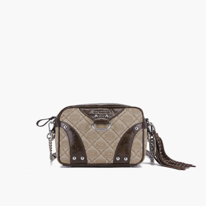 Borsa a spalla Monogram Brown