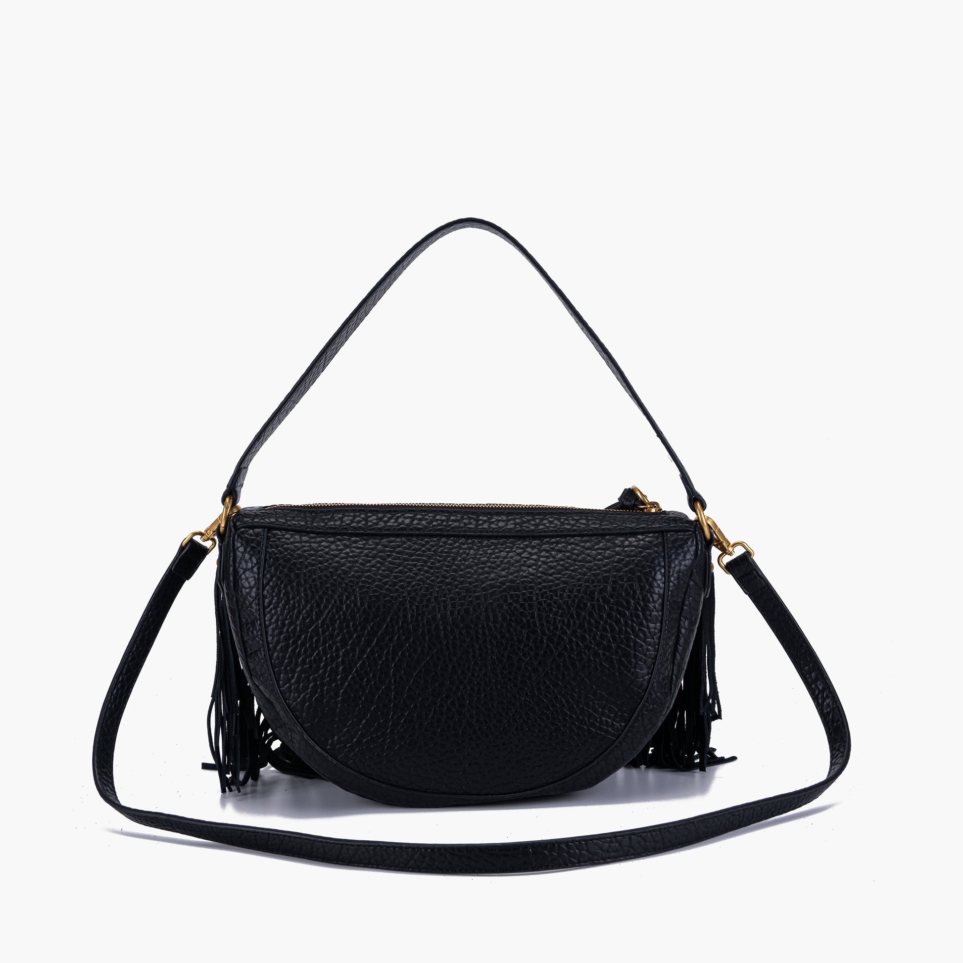 Borsa a spalla Fringes Black - Immagine 3