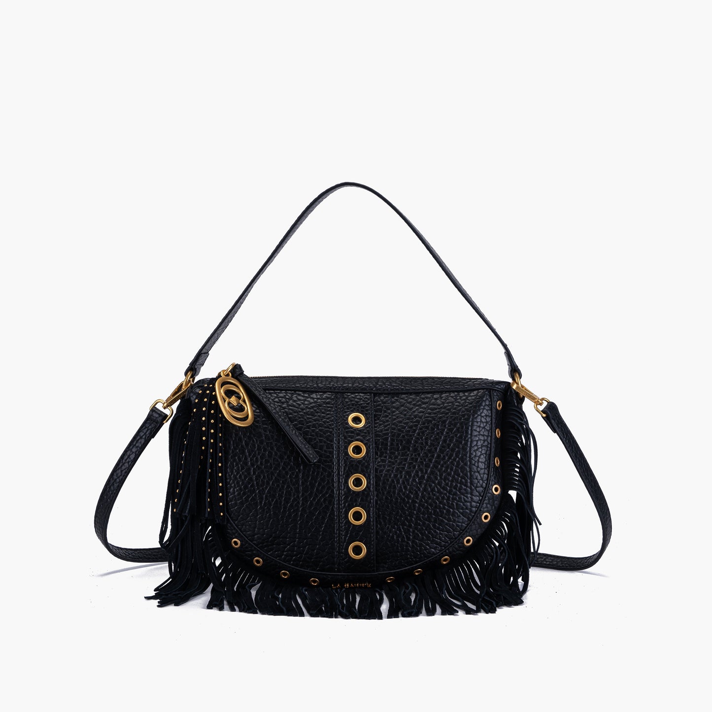 Borsa a spalla Fringes Black - Immagine 6