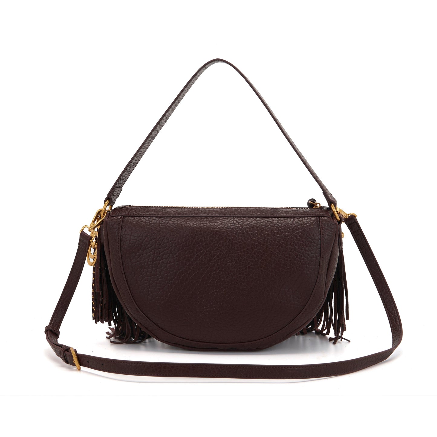 Borsa a spalla Fringes Brown - Immagine 3