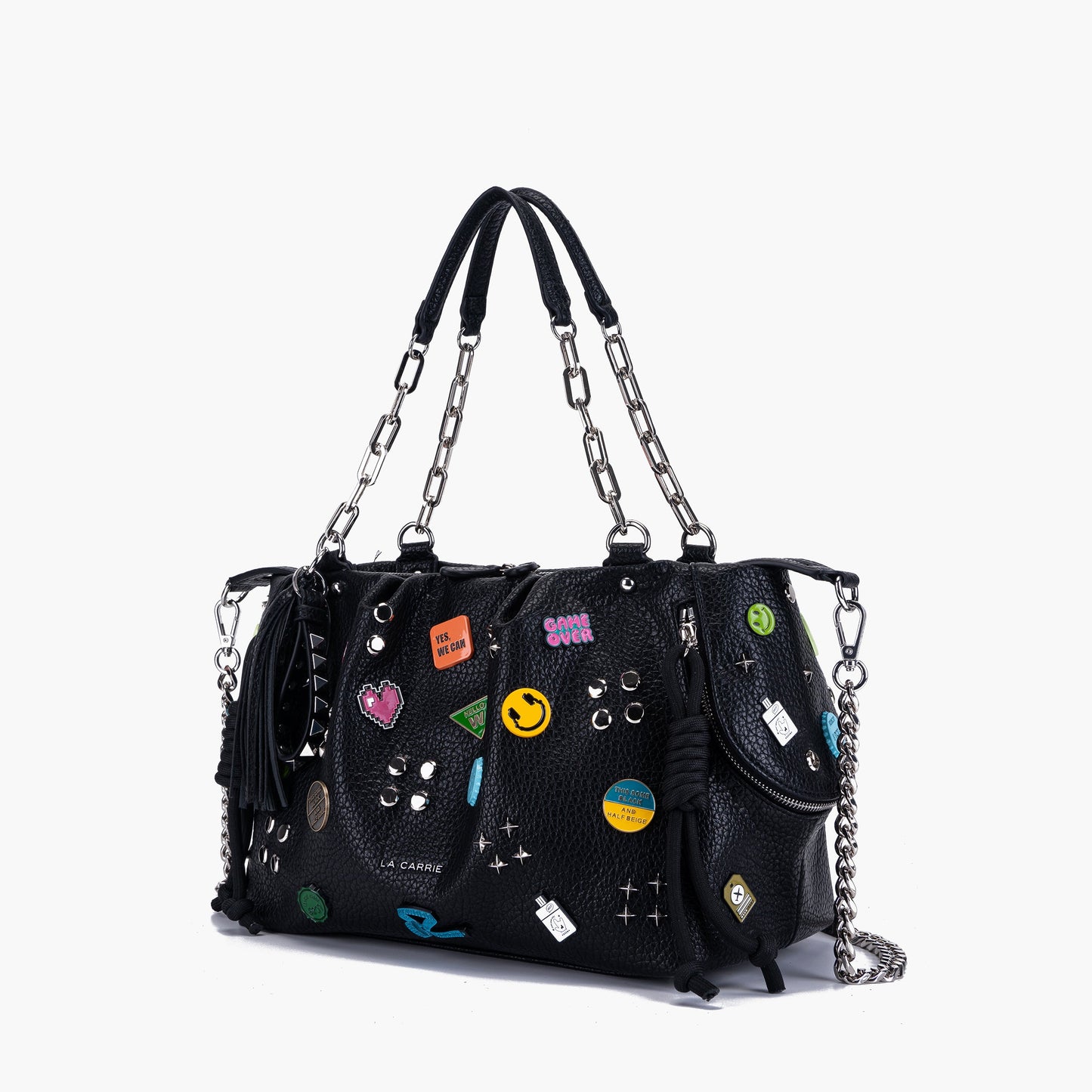 Borsa Shopping Smiles Black - Immagine 2