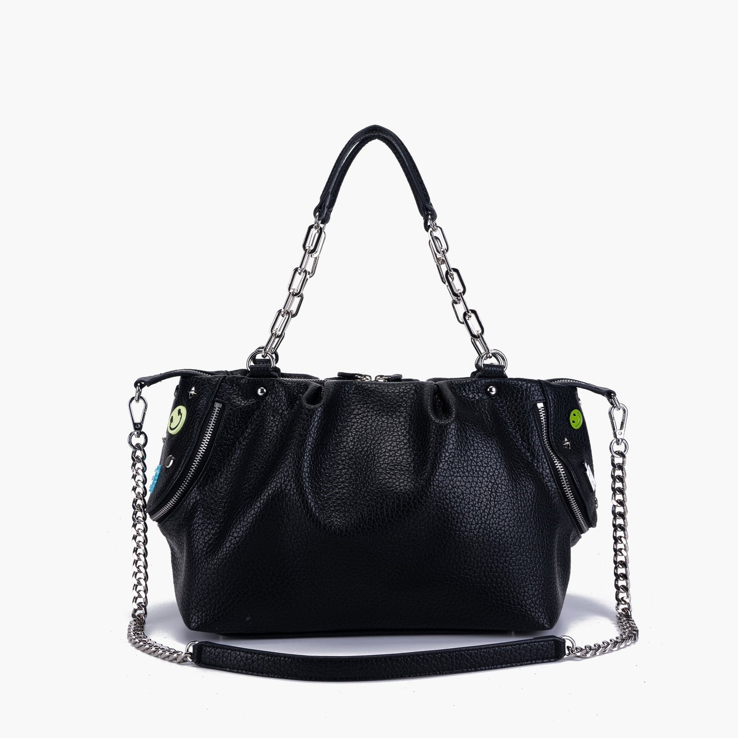 Borsa Shopping Smiles Black - Immagine 3