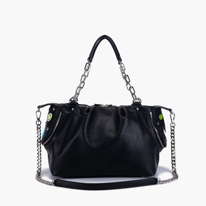 Borsa Shopping Smiles Black - Immagine 3