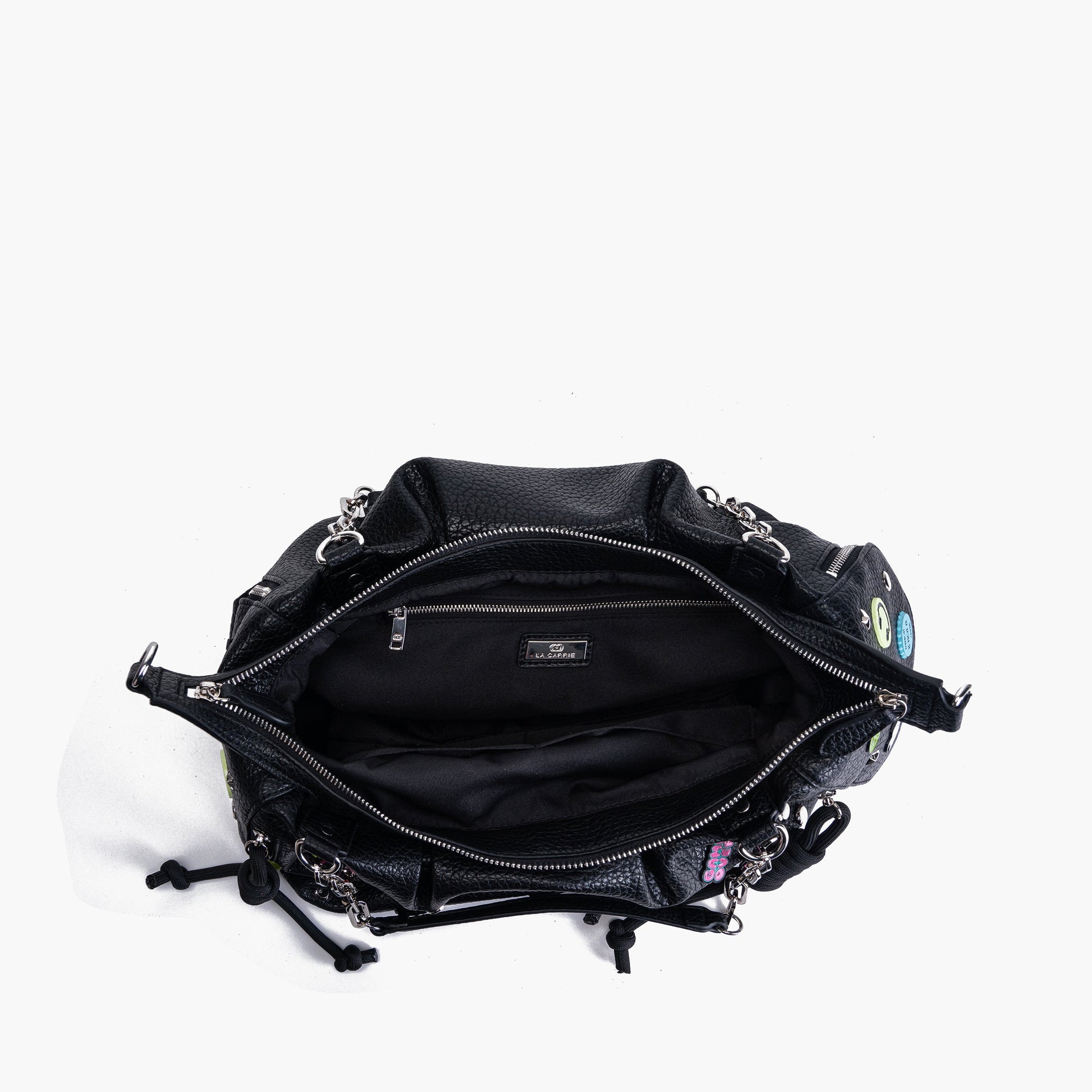 Borsa Shopping Smiles Black - Immagine 5