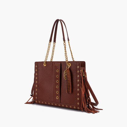 Borsa Shopping Fringes Cuoio - Immagine 2