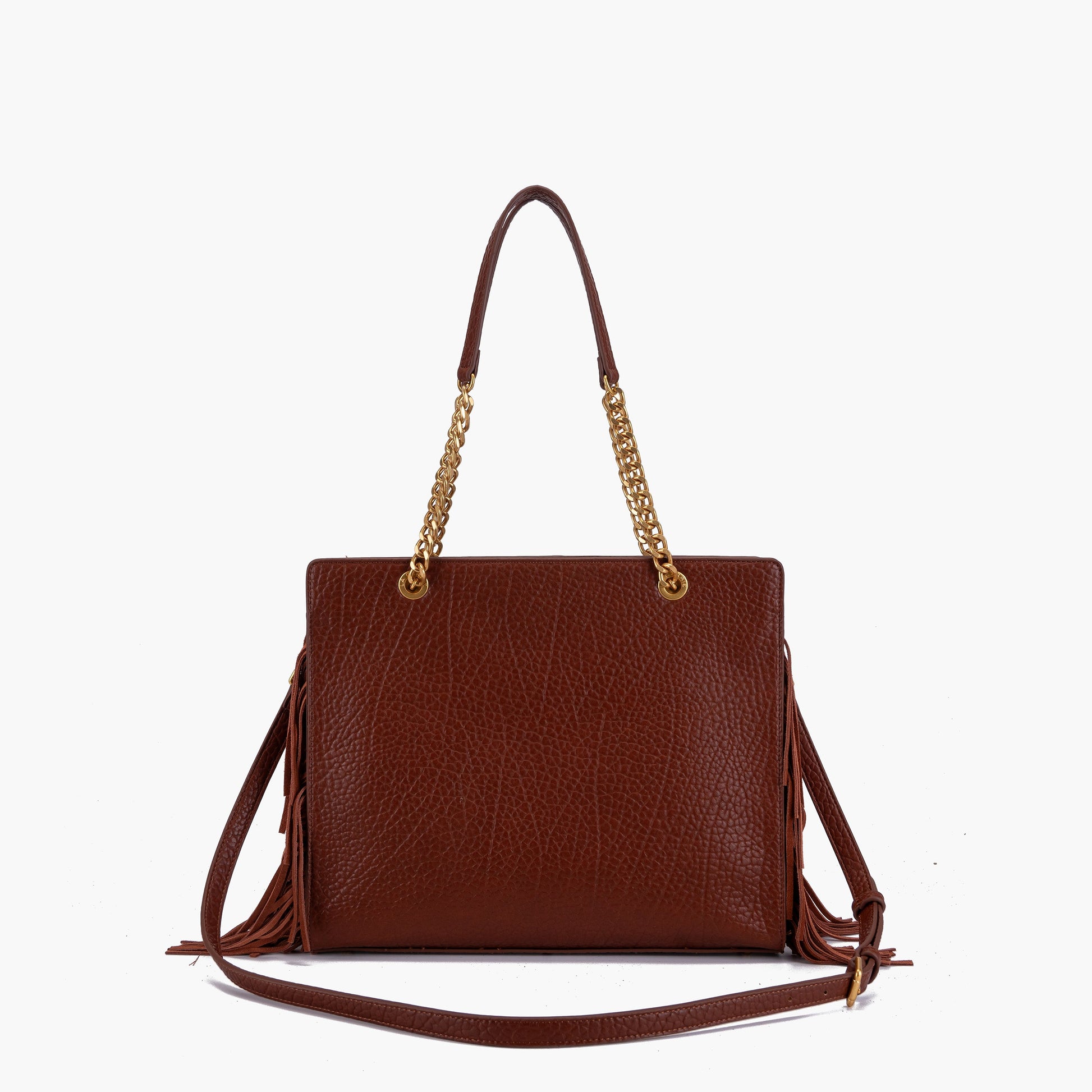 Borsa Shopping Fringes Cuoio - Immagine 3