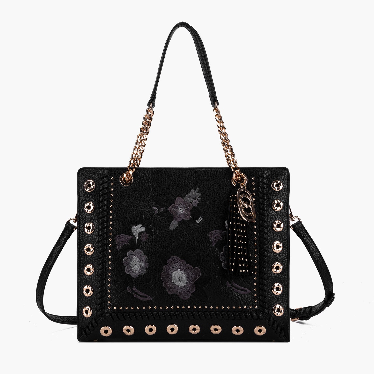 Borsa Shopping Bouquet Black - Immagine 6