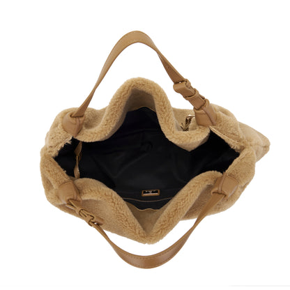 Borsa Shopping Teddy Beige - Immagine 5