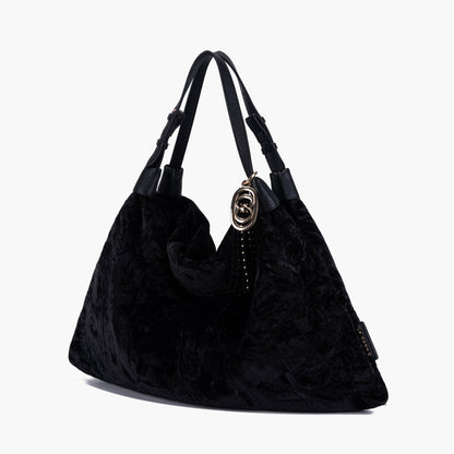 Borsa Shopping Velvet Black - Immagine 2