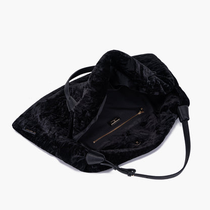 Borsa Shopping Velvet Black - Immagine 5