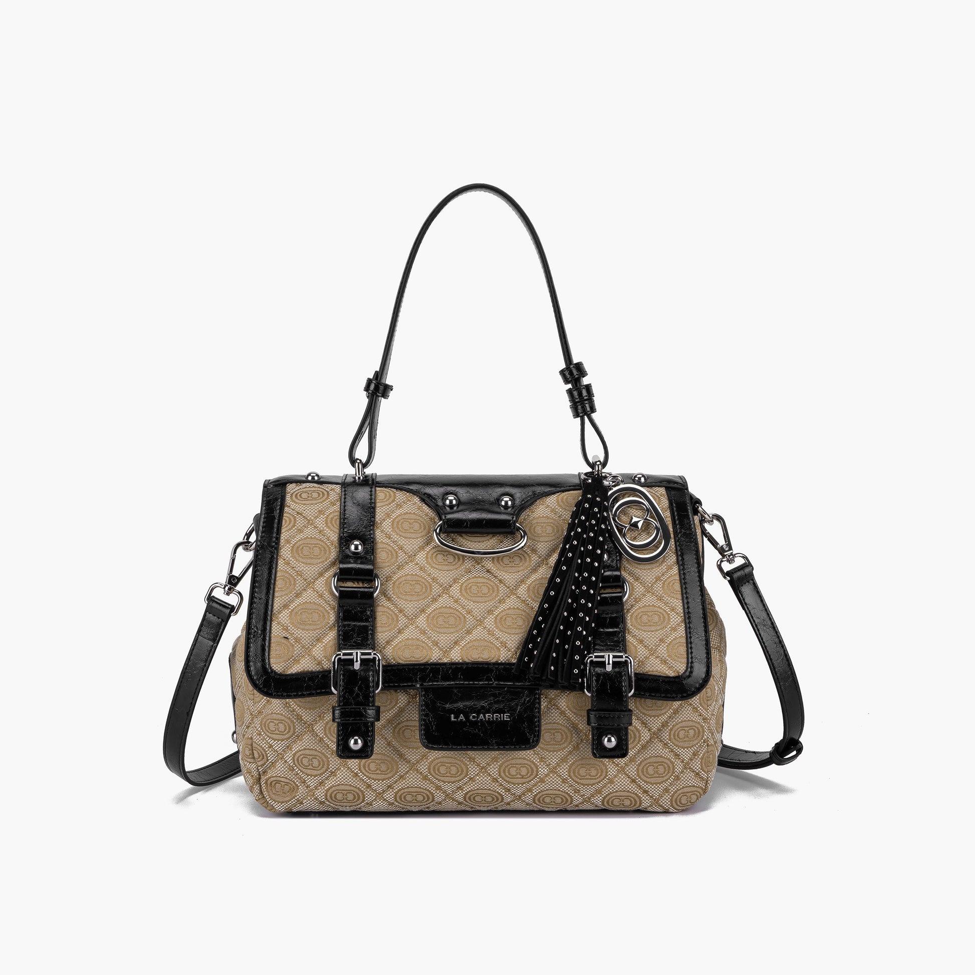 Borsa Shopping Grande Atena Monogram Black