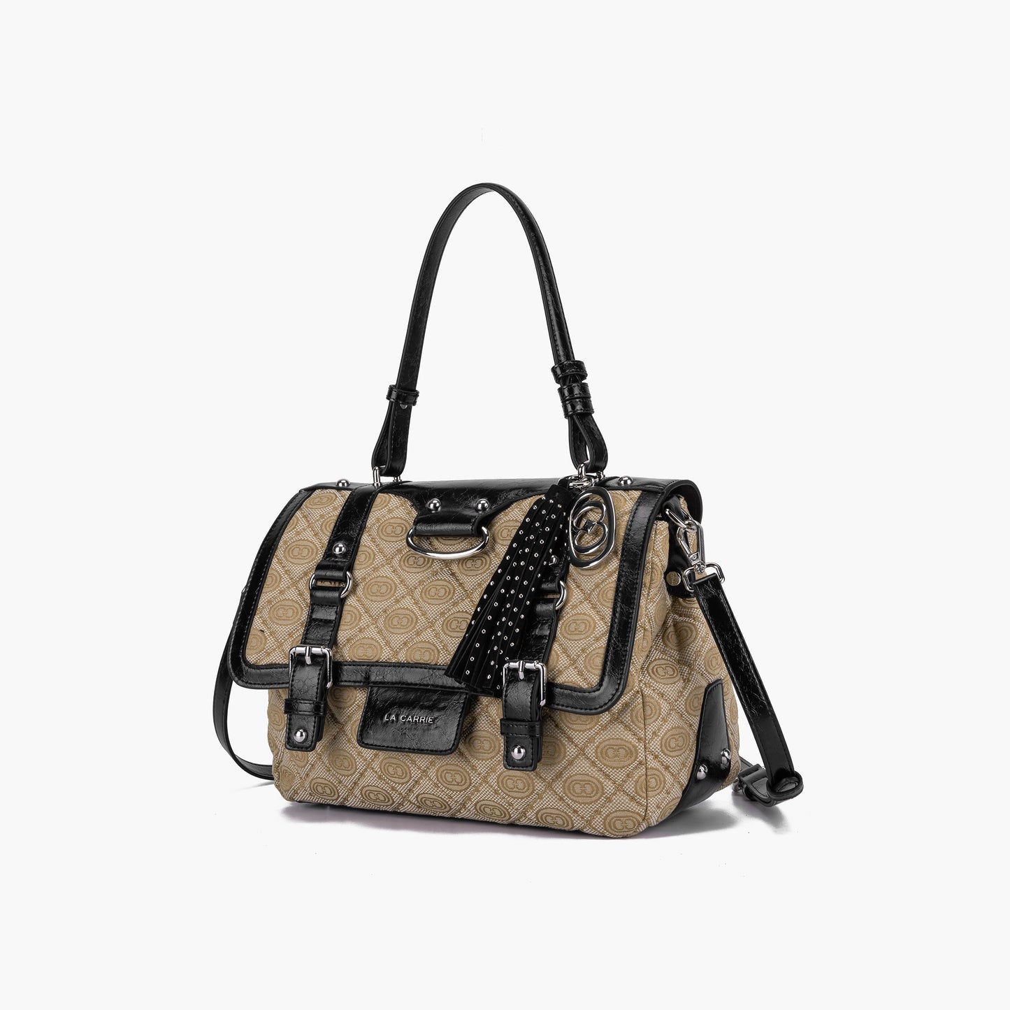 Borsa Shopping Grande Atena Monogram Black - Immagine 2