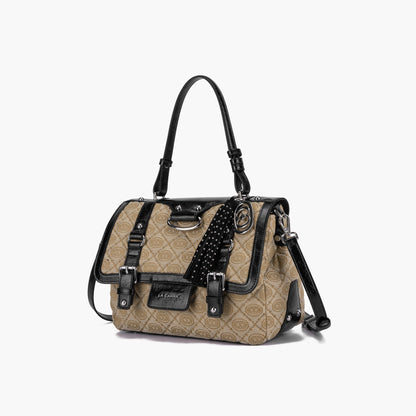 Borsa Shopping Grande Atena Monogram Black - Immagine 2