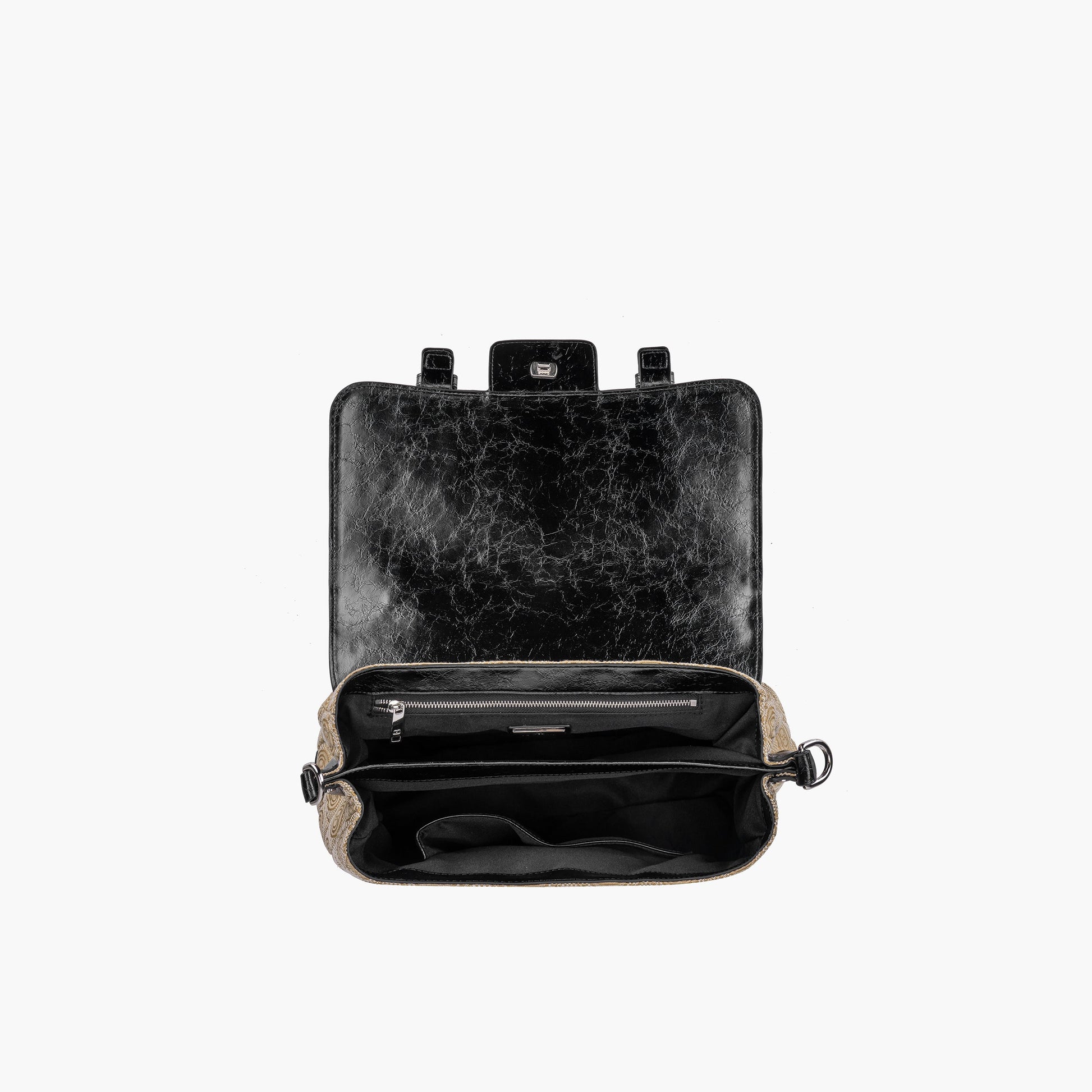 Borsa Shopping Grande Atena Monogram Black - Immagine 5